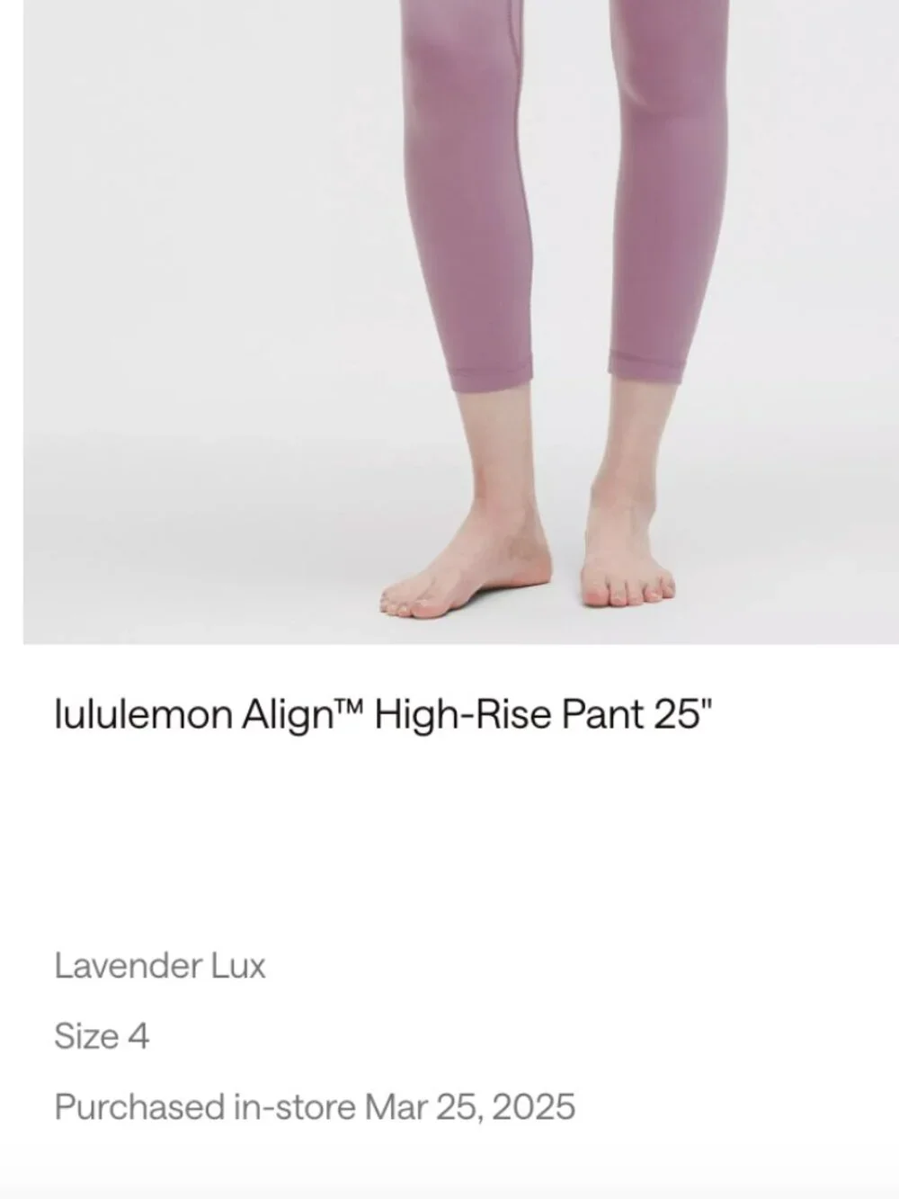 lululemon Align High-Rise Pant 25